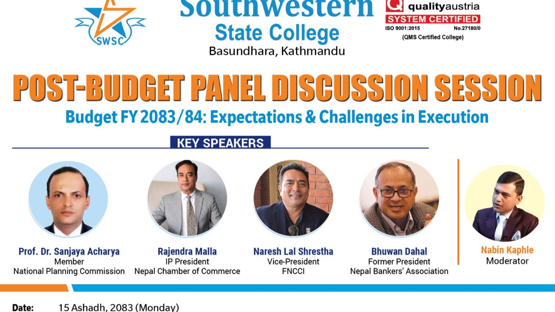 POST-BUDGET PANEL DISCUSSION